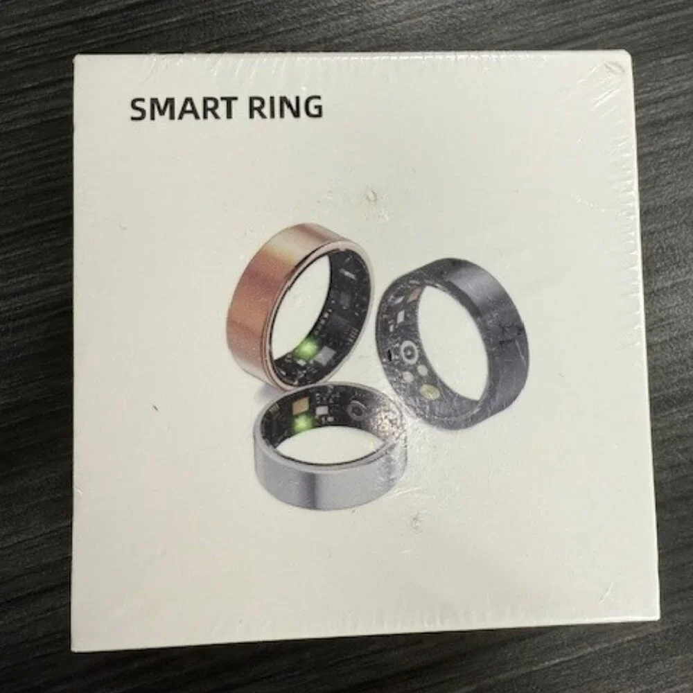 New in Sealed box Smart Ring Sz 7 in gold